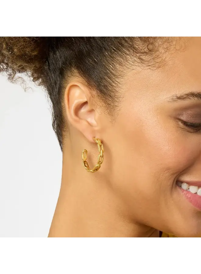 Cheval Paperclip Hoop Gold / Medium