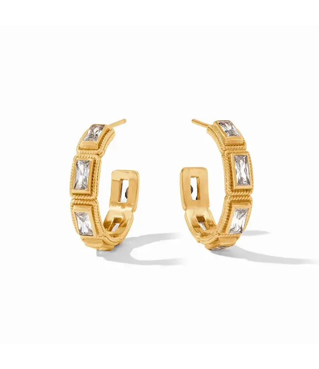 Julie Vos Baguette Hoop  Cubic Zirconia / Small