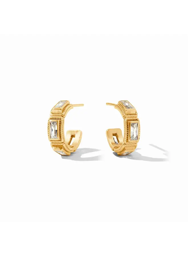 Baguette Hoop Cubic Zirconia / Extra Small