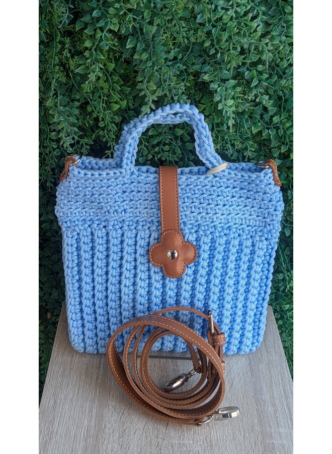 SOIREE CROCHET BAG -LT BLUE