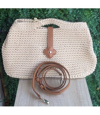 DLD BEACH KNOKKE CROCHET BAG - GOLD