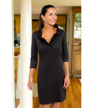 Gretchen Scott RUFFNECK DRESS SOLID