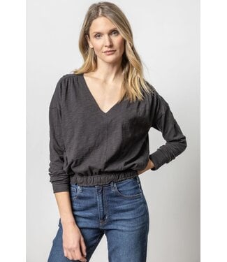 Lilla P ELASTIC HEM EASY V-NECK