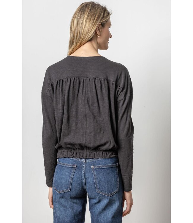 Lilla P ELASTIC HEM EASY V-NECK