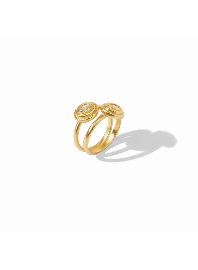 TUDOR DUET RING - CUBIC ZIRCONIA 7