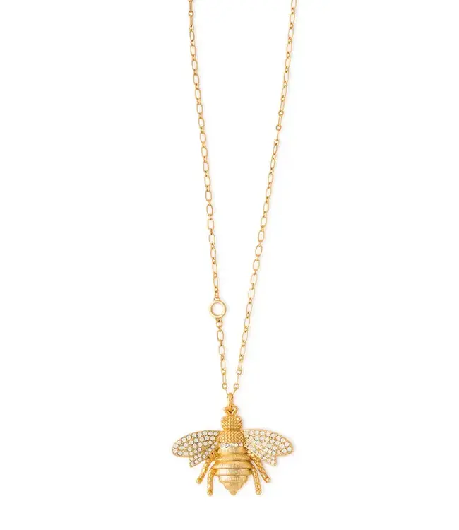 Spartina Bee Toggle Necklace 34" Gold