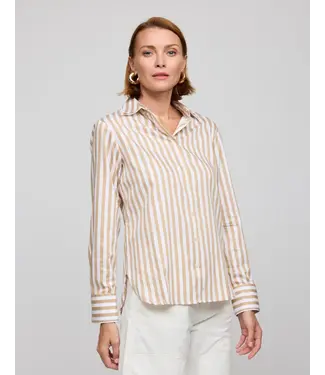 HINSON WU LONG SLEEVE MARGOT STRIPE TOP