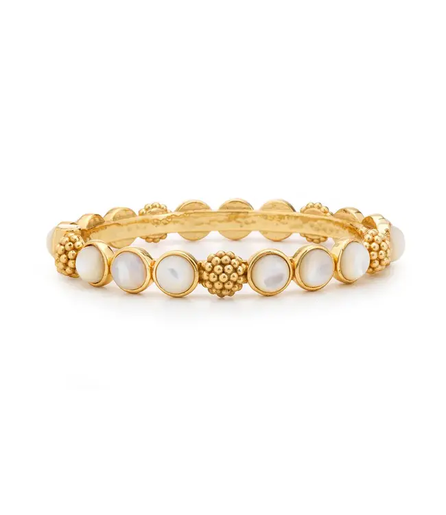 CAPUCINE DE WULF Berry Gem Hinged Bangle, MOP