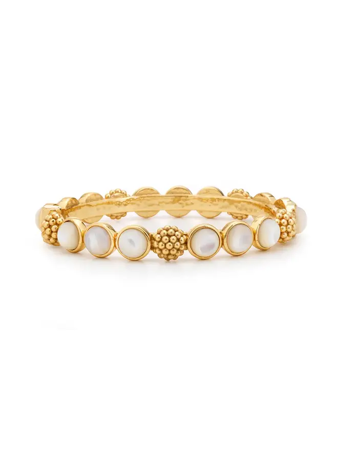 Berry Gem Hinged Bangle, MOP