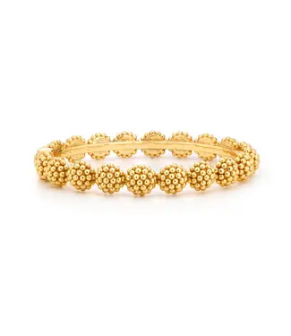 CAPUCINE DE WULF Berry Eternity Hinged Bangle, Sm, Gold