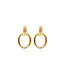 Cleopatra Regal Link Earrings in Gold