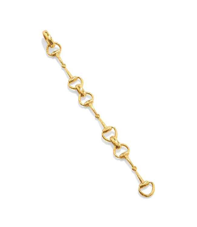 CAPUCINE DE WULF Equestrian Snaffle Bit Bracelet in Gold
