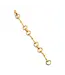 Equestrian Snaffle Bit Bracelet in Gold