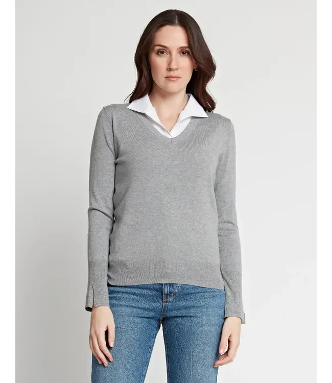 HINSON WU EMMA SLEEVELESS WING COLLAR FOUNDATON TOP