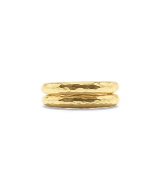 CAPUCINE DE WULF Cleopatra Slice Stacking Ring Set, size 7