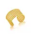 Veranda Caning Cuff, Gold