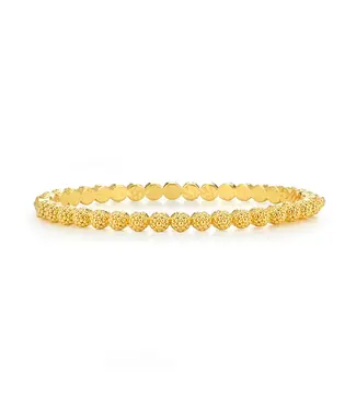 CAPUCINE DE WULF Berry Eternity Petite Hinged Bangle, S,M, Gold