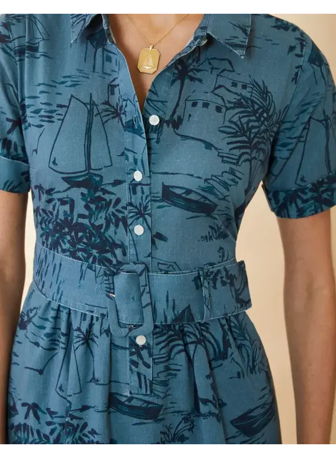 MARYAM MIDI DRESS CLARA SEASCAPE