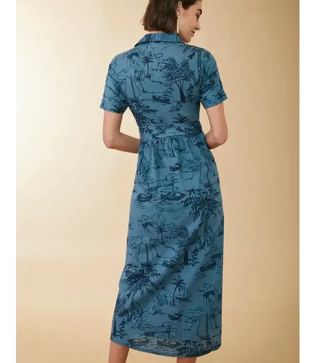 Spartina MARYAM MIDI DRESS CLARA SEASCAPE