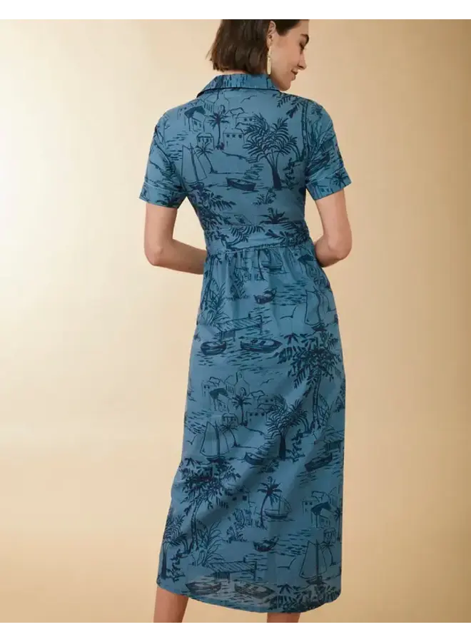 MARYAM MIDI DRESS CLARA SEASCAPE