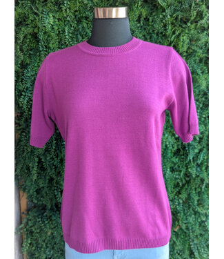 KRIS FASHION SHORT SLEEVE KNITTED SWEATER