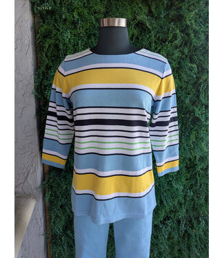 KRIS FASHION CREWNECK 3/4 SLEEVE SWEATER