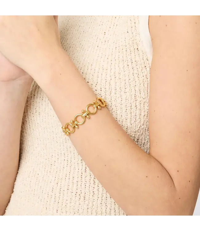 Julie Vos Bamboo Link Bracelet Gold