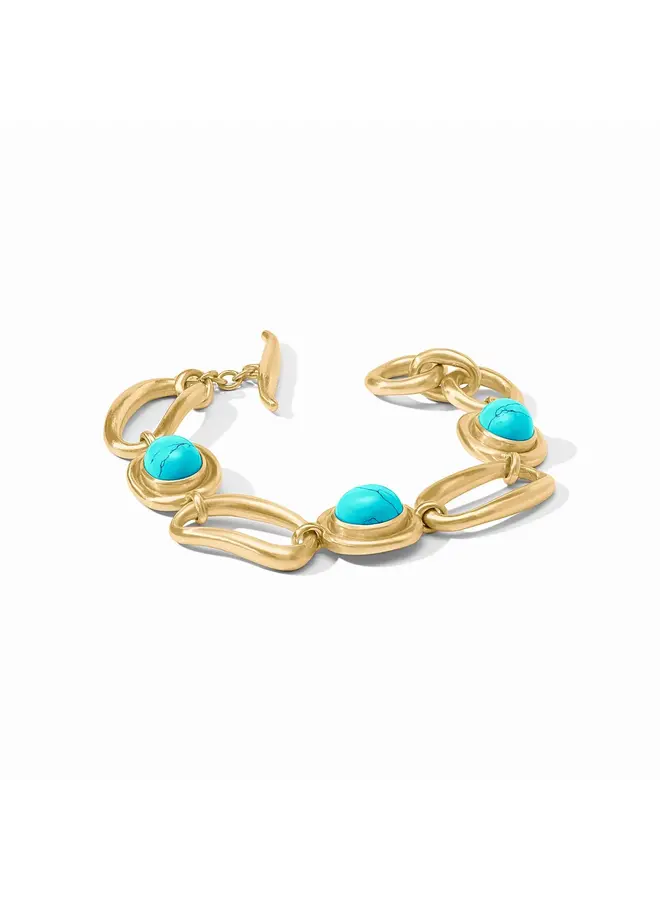 Wave Stone Bracelet Turquoise Blue