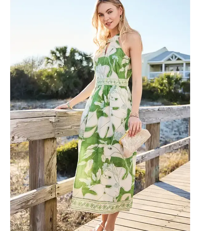 Spartina ANDIE MIDI DRESS OGEECHEE TROPICAL