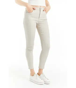 tractr MONA - HIGH RISE SKINNY CROP FRAY