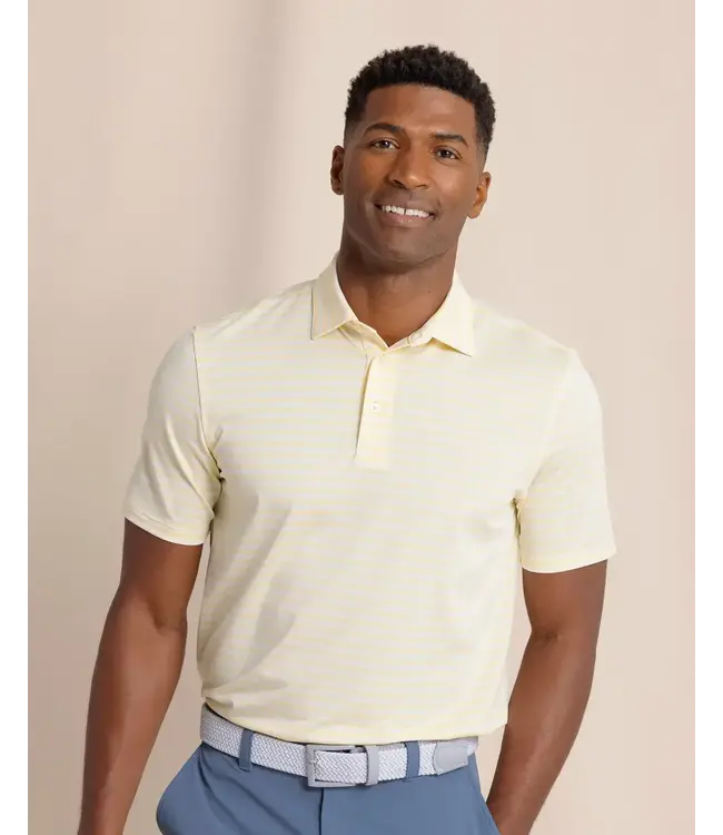 Southern Tide M SS Driver Sevilla Stripe Polo