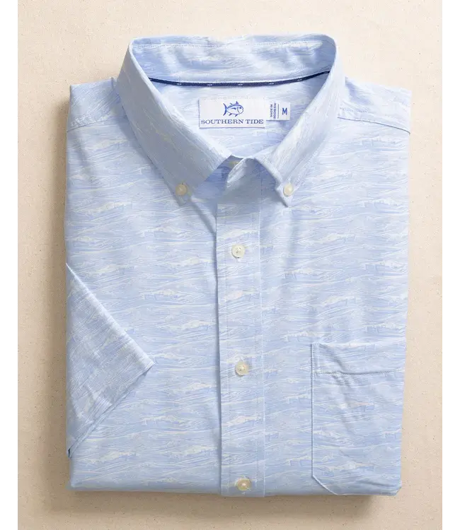 Southern Tide M SS IC Get In Shipshape Sportshirt