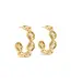Monique Hoop Earrings - Clear Cubic Zirconia