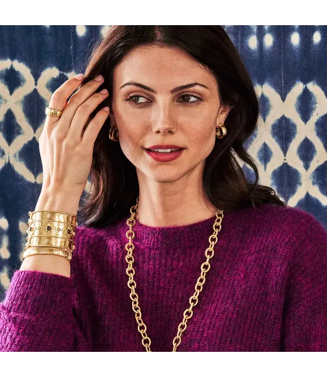 CAPUCINE DE WULF Cleopatra Classic Small Hoop Earrings - Gold