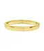 Cleopatra Oval Hinged Bangle, M/L - Gold