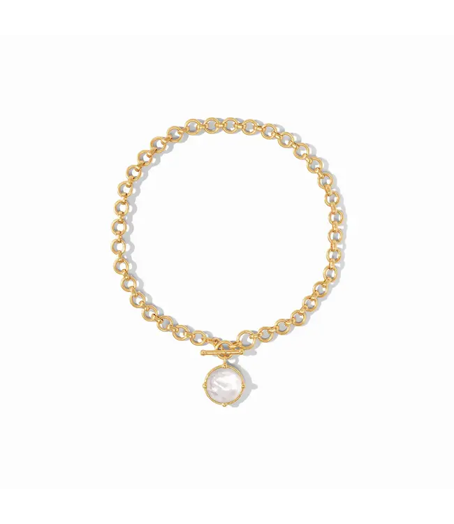 Honeybee Demi Necklace-Mother of Pearl-OS