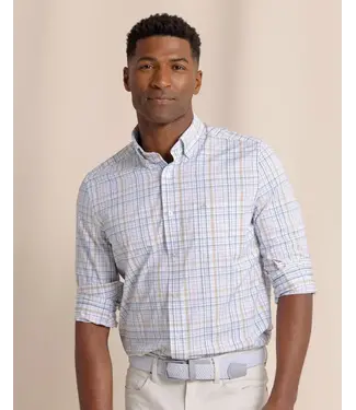 Southern Tide M LS Brrr IC Morris Island Plaid Sportshirt
