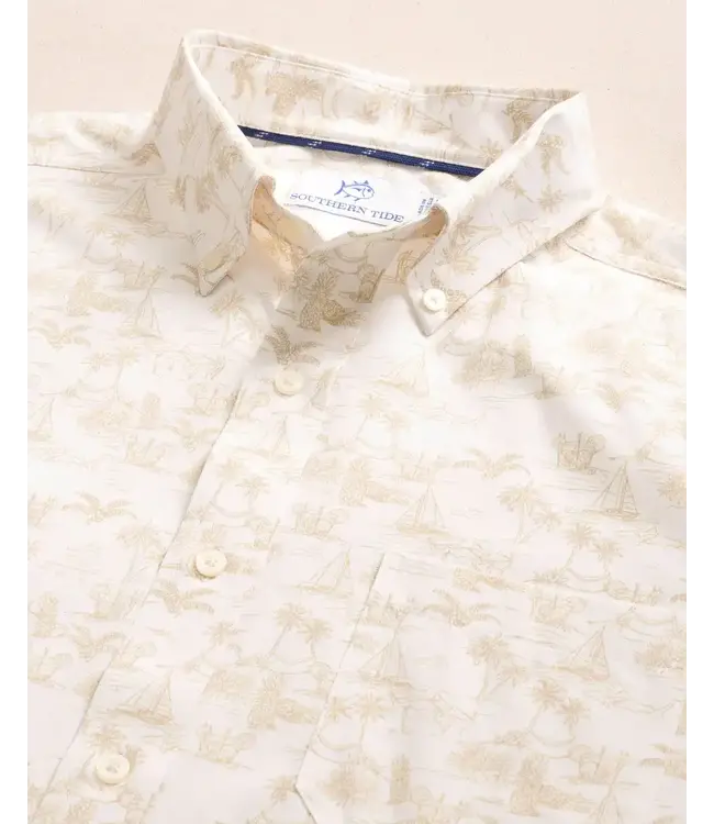 Southern Tide M SS IC Tide To The Shore Sportshirt