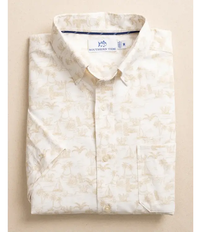 Southern Tide M SS IC Tide To The Shore Sportshirt