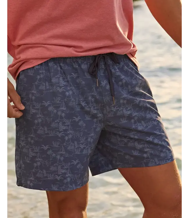 Southern Tide M SS IC Tide To The Shore Swim Trunk