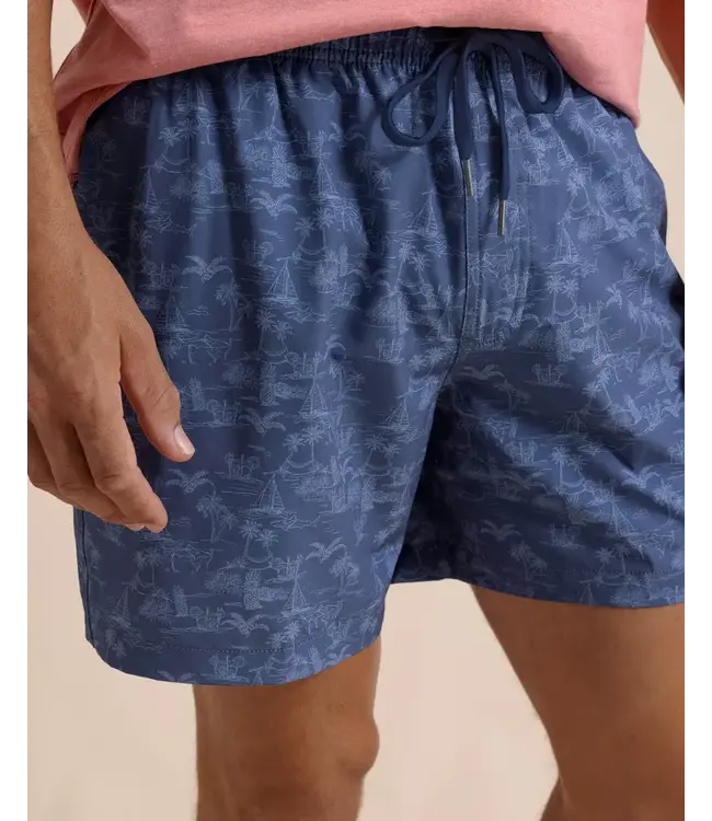 Southern Tide M SS IC Tide To The Shore Swim Trunk