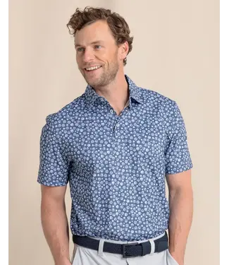 Southern Tide M SS Driver Blossom Bliss Polo