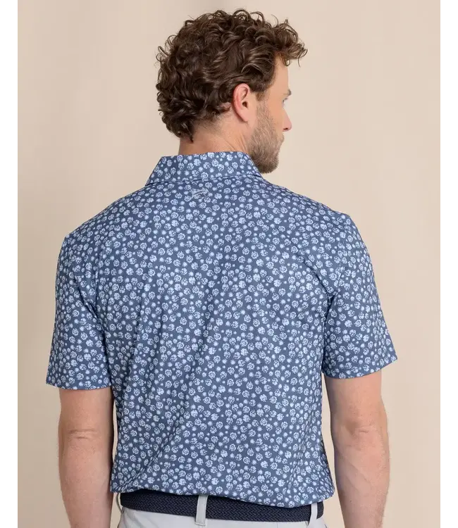 Southern Tide M SS Driver Blossom Bliss Polo