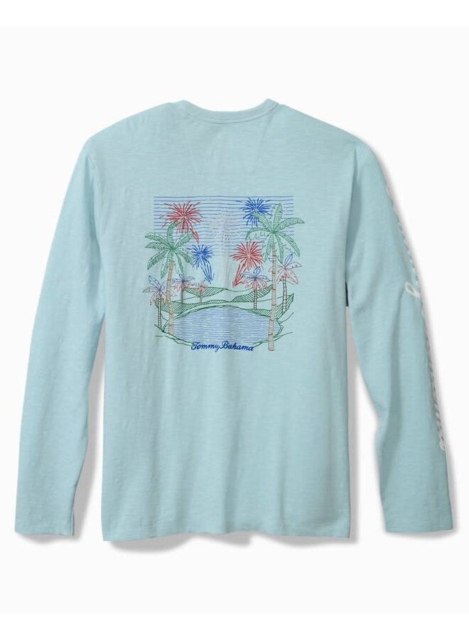 RED WHITE AND BLOOM LUX TEE LS