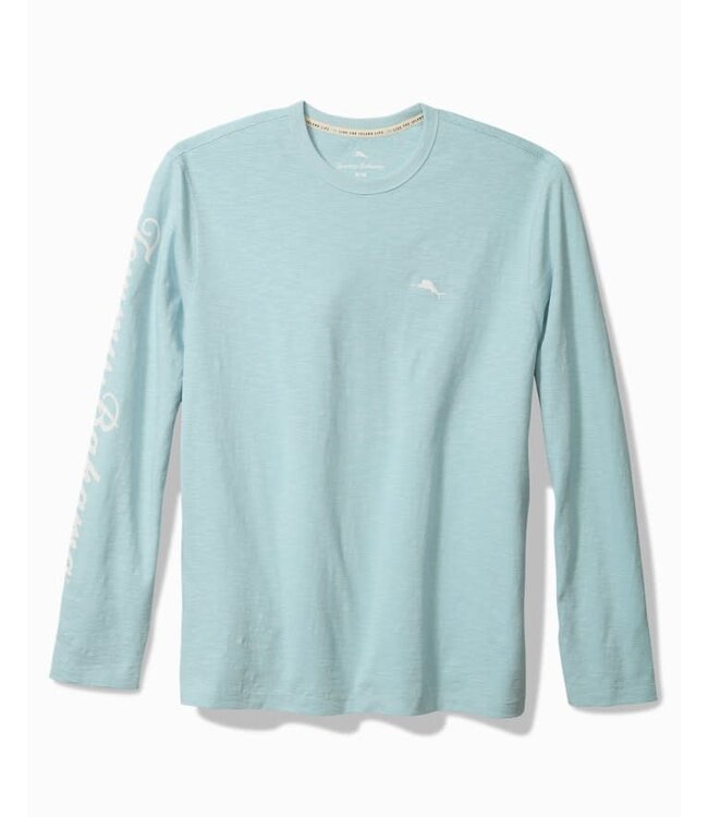 Tommy Bahama RED WHITE AND BLOOM LUX TEE LS