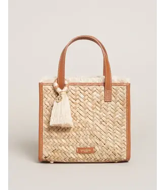 Spartina Straw Dune Satchel Crossbody Natural