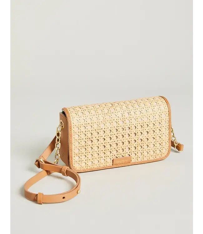 Spartina Cane Crew Phone Crossbody Pecan