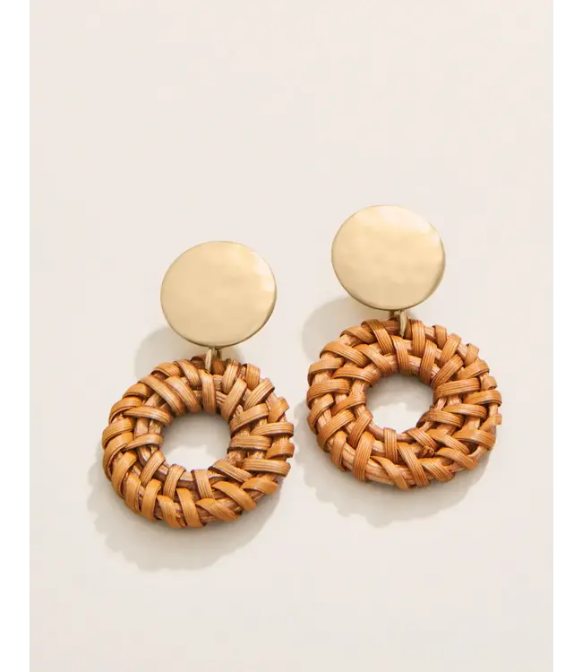 Spartina Joanne Wicker  Earrings Brown