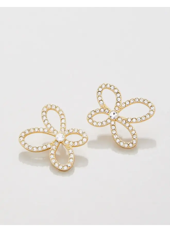 LOUISE FLOWER EARRINGS CRYSTAL
