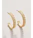 Parkwood Hoop Earrings 30mm White Opal